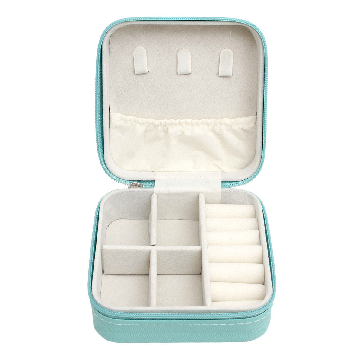 Aqua Travel Jewelry Box Organizer for Women