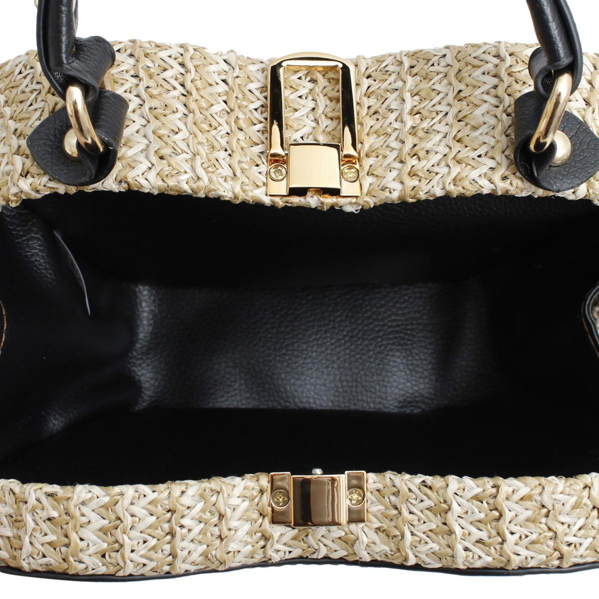 Hard Case Handbag Elephant Straw Bag for Women