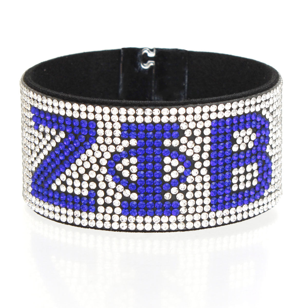 ZPB Sorority Clear Rhinestone Magnetic Bracelet