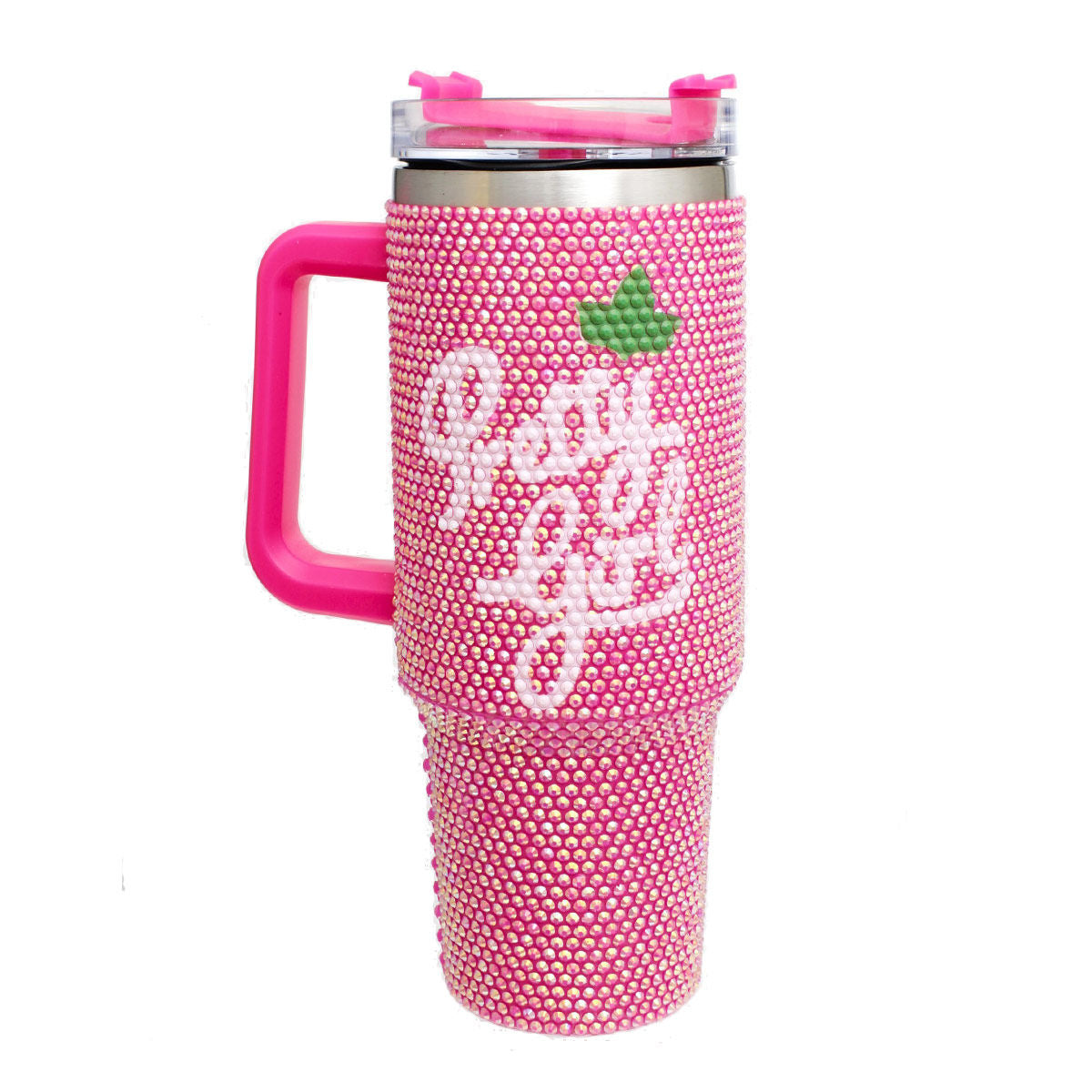 AKA Sorority Fuchsia Bling 40.5 oz Tumbler Cup