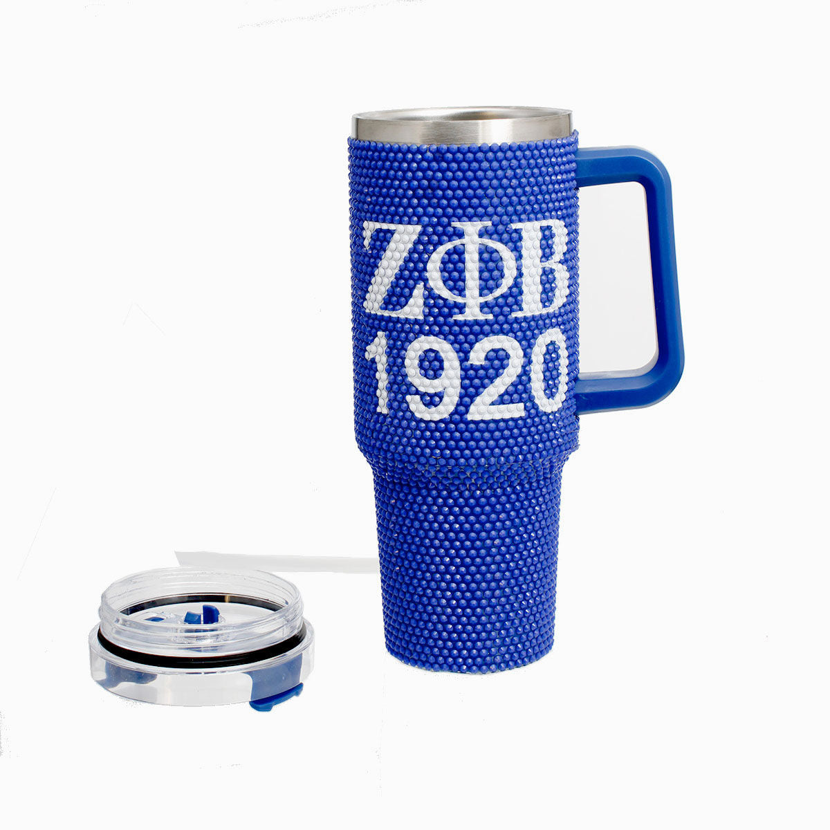 ZPB Sorority Blue Bling 40.5 oz Tumbler Cup