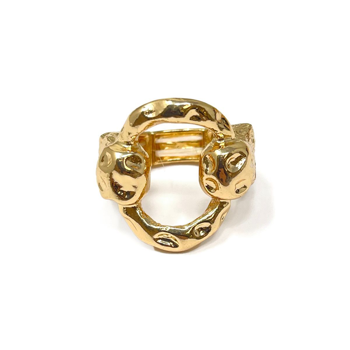 Ring Gold Linked Circles Stretch for Women