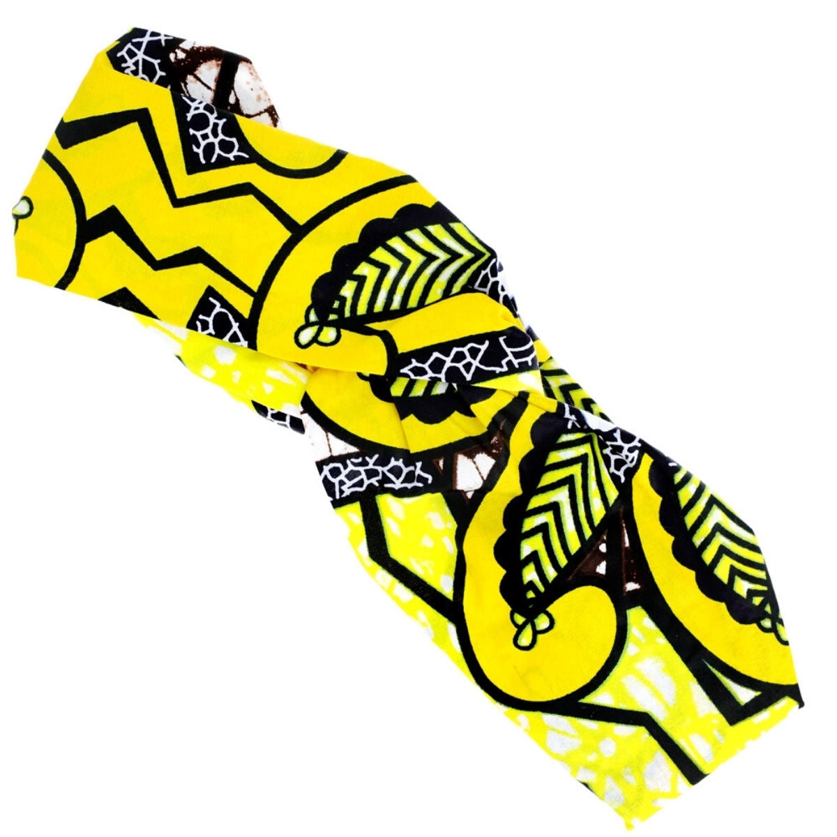 Yellow Afrocentric Knotted Headband