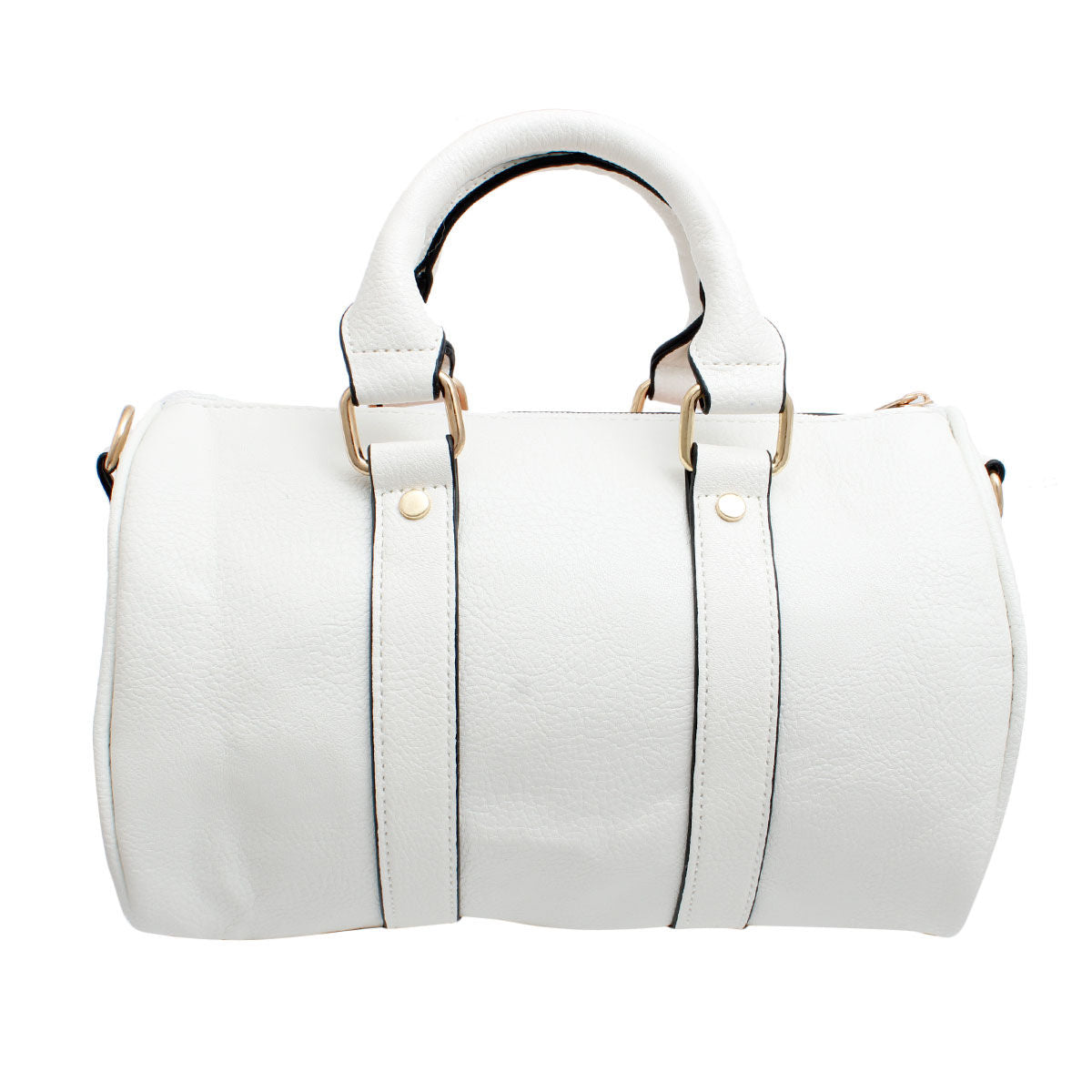 Dripping White Mini Duffel Handbag