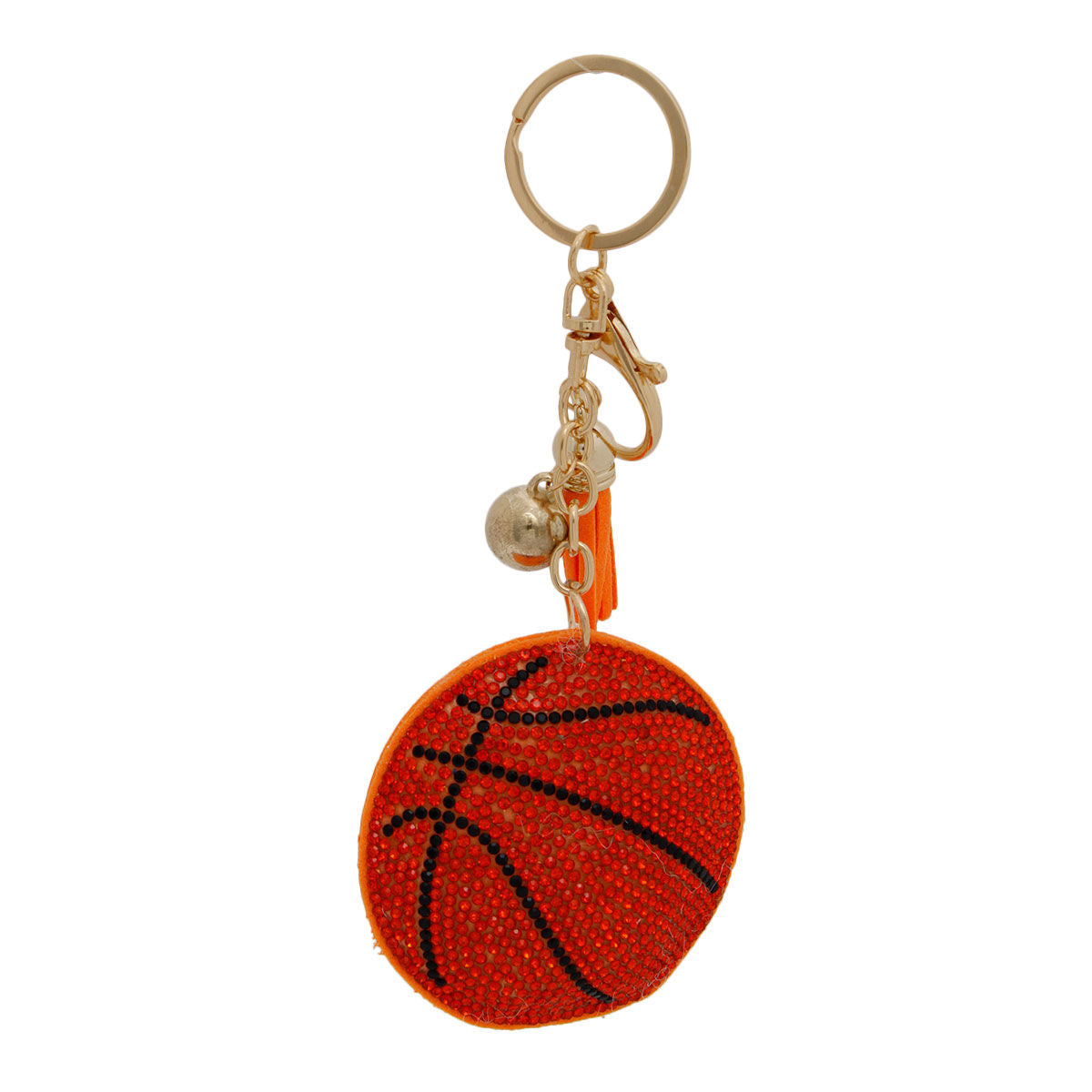 Orange Basketball Keychain Bag Charm