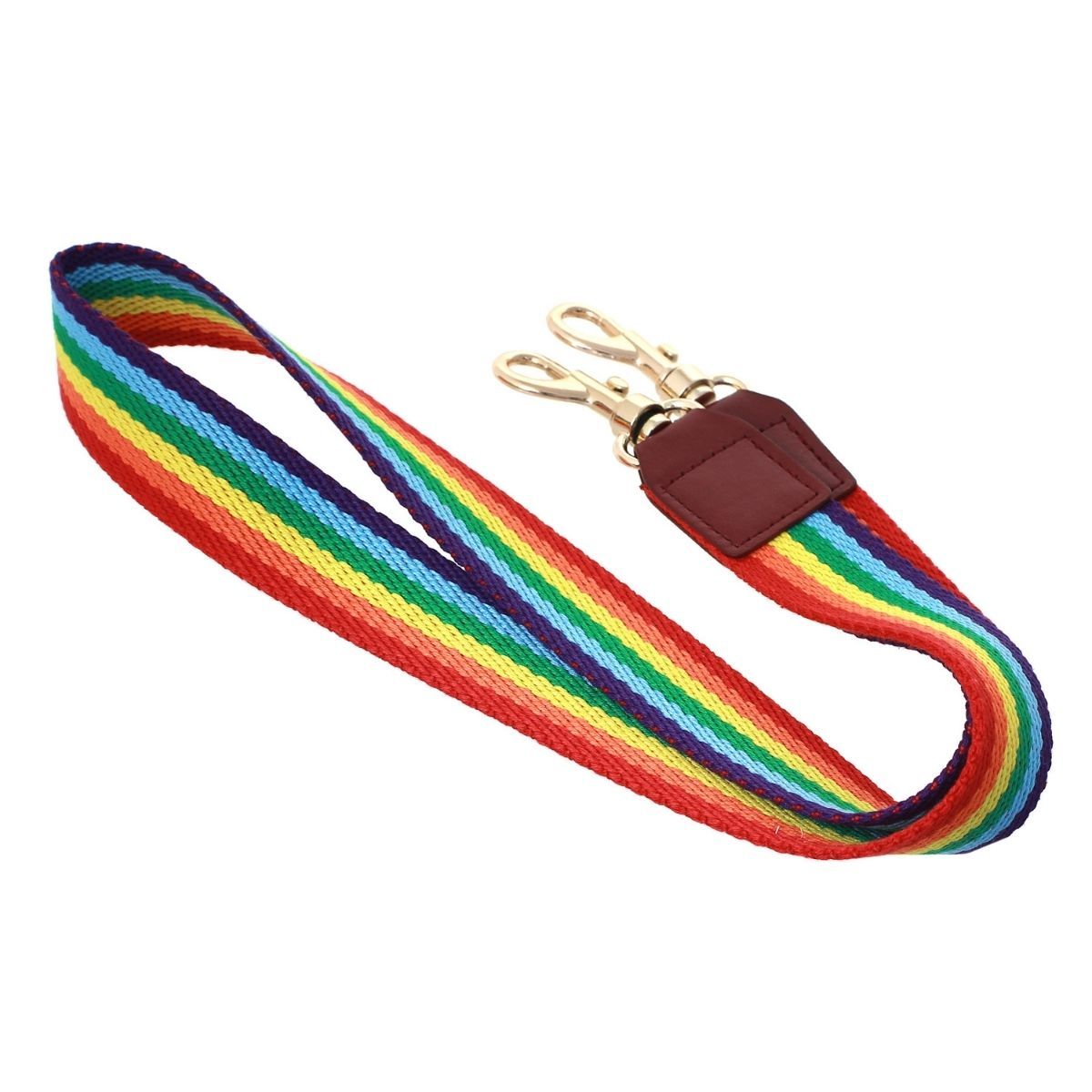 Rainbow Stripe Canvas Bag Strap