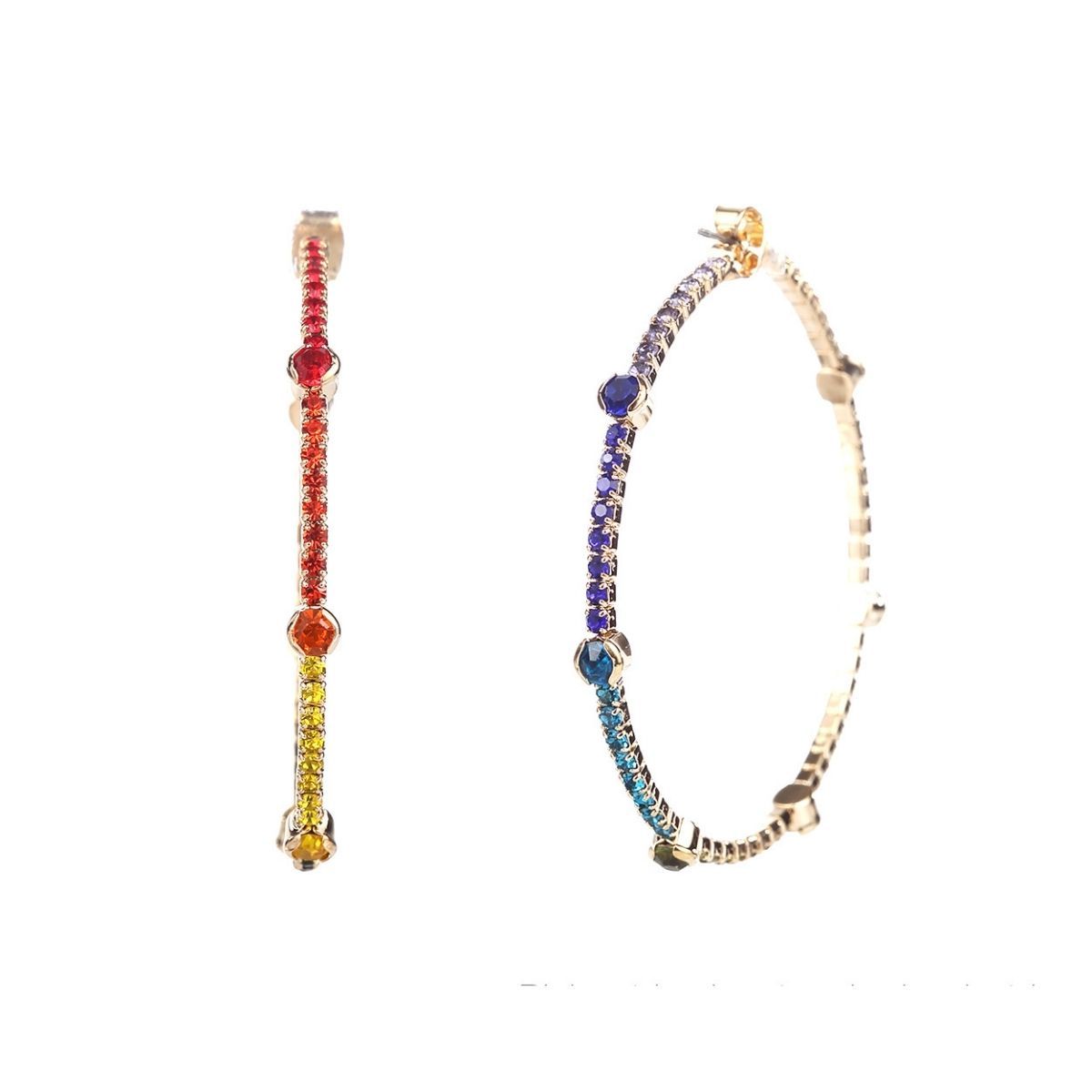 Rainbow 50mm 1 Line Hoops