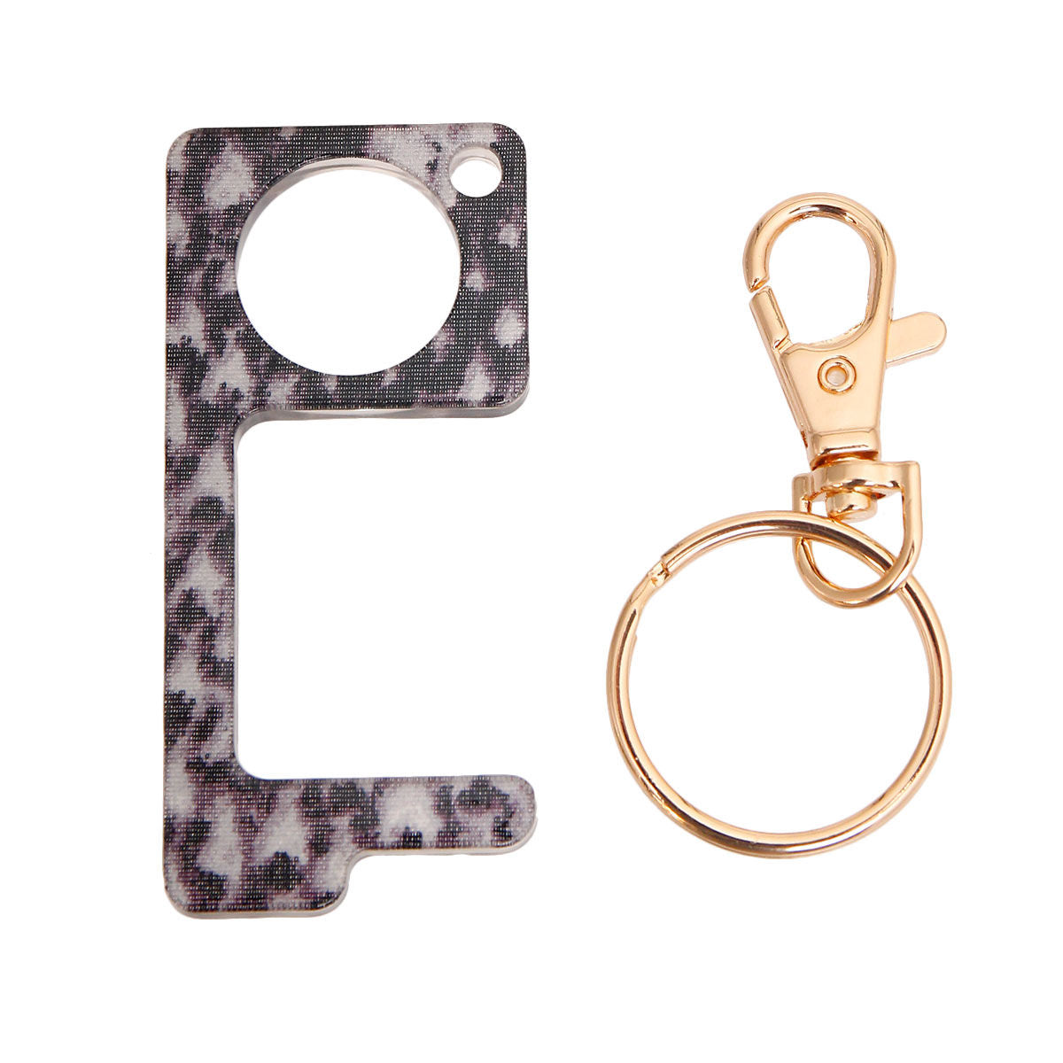 Snake Print Touchless Door Button Tool