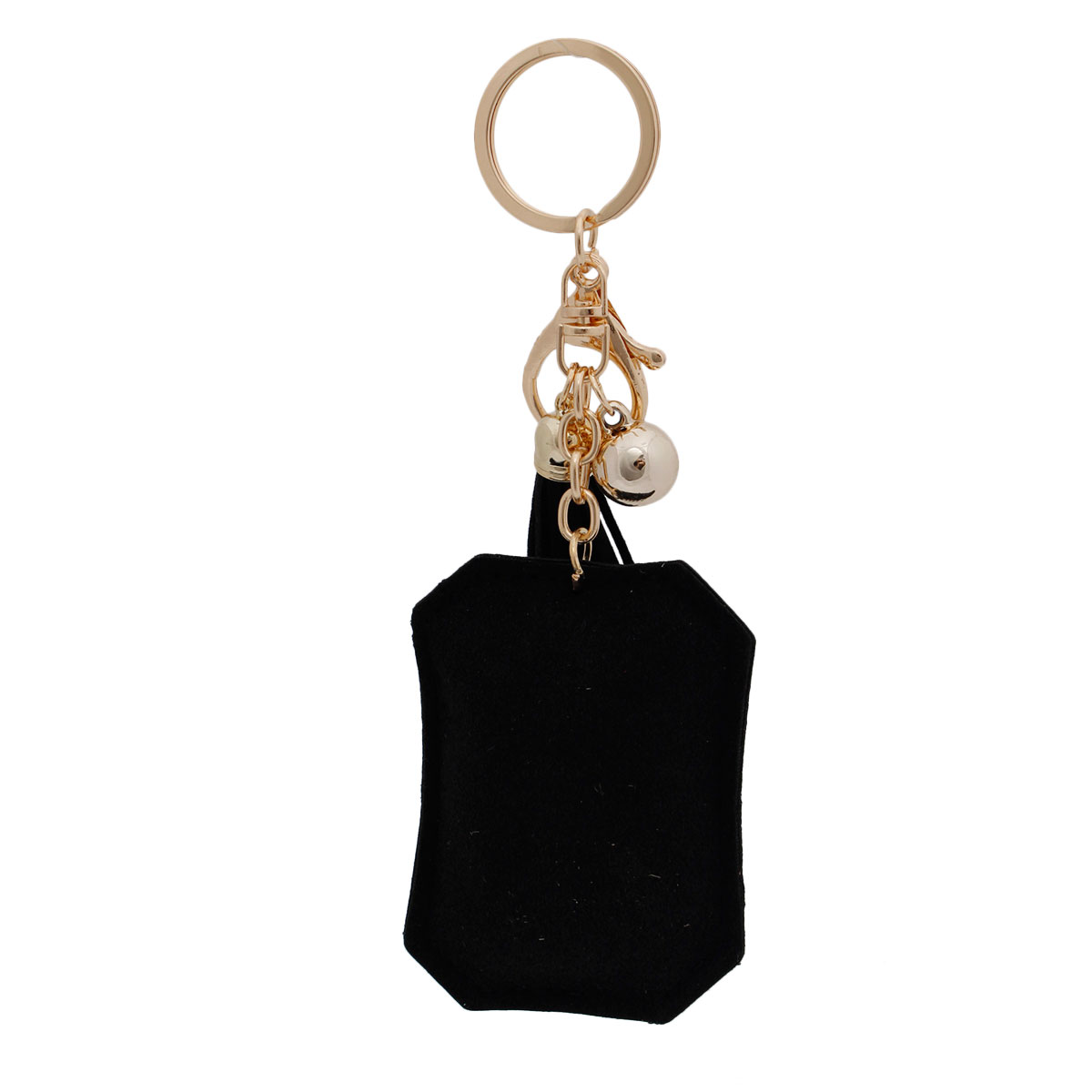 C Black Keychain Bag Charm