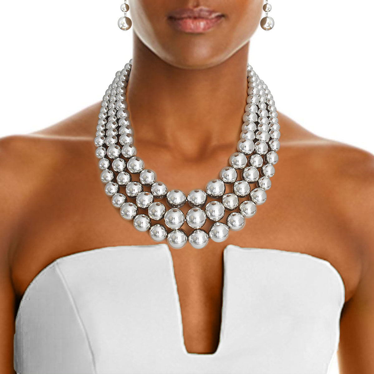 Silver Pearl 3 Layer Set