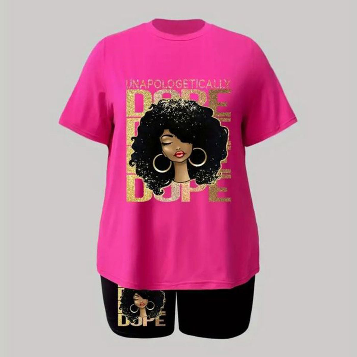 1XL Pink Afro DOPE Set