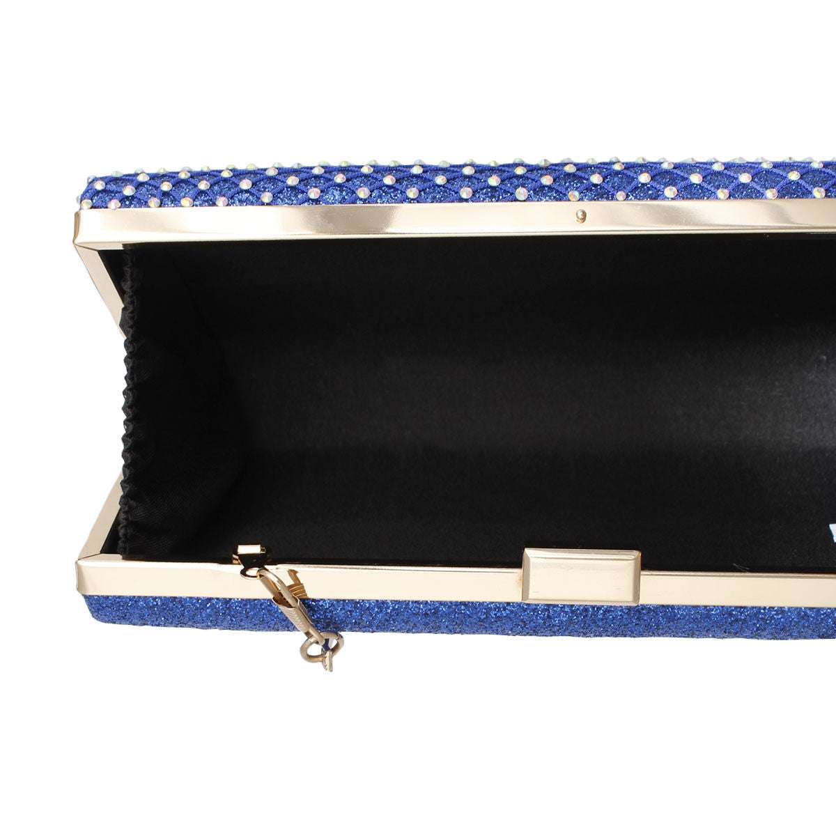 Clutch Hard Case Royal Blue Bag for Women