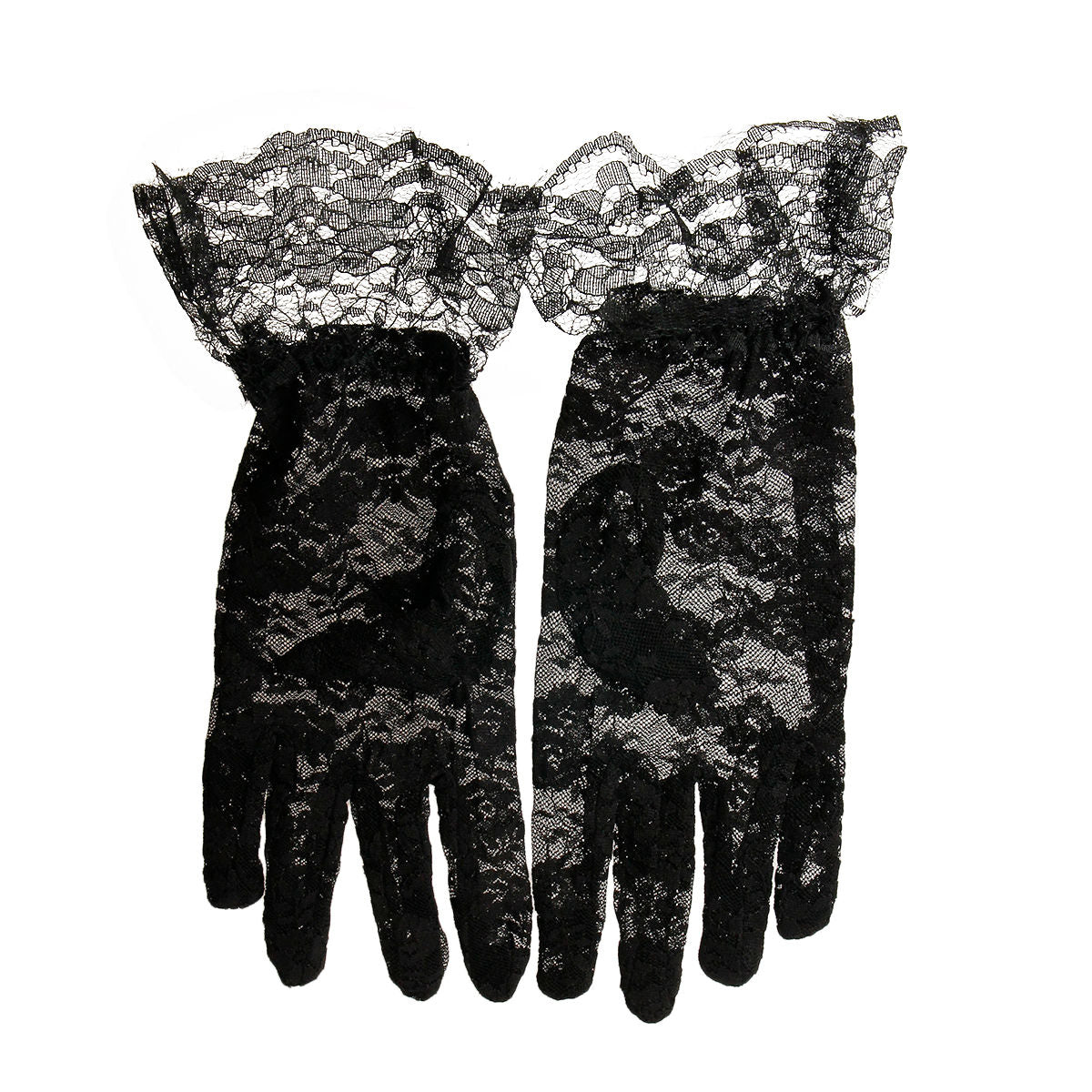 Black Lace Gloves