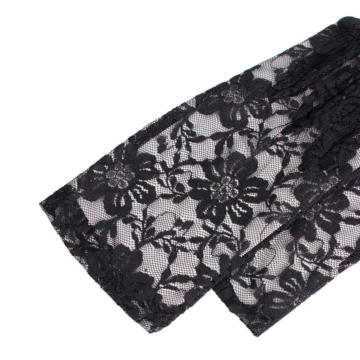 Black Short Lace Gloves