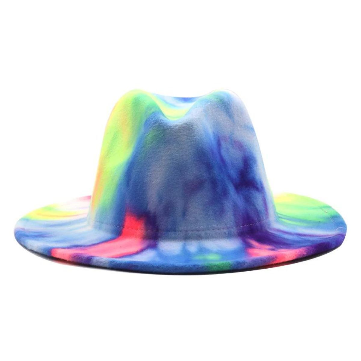 Tie Dye Rainbow Fedora