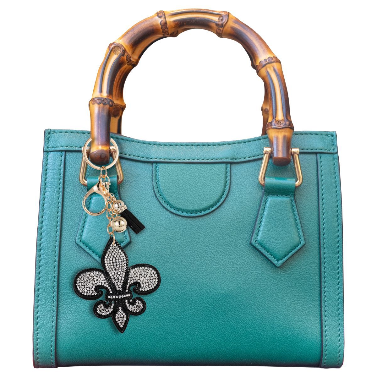 Fleur de Lis Keychain Bag Charm