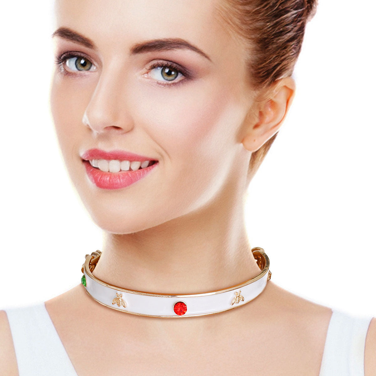 White Bee Casting Choker