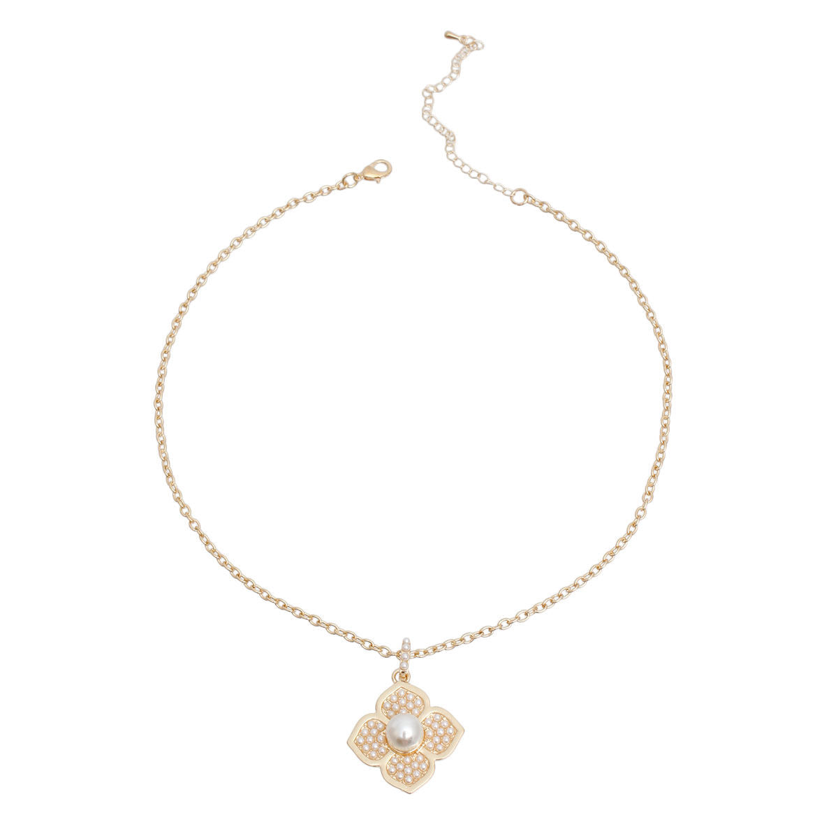 Pearl Luxury French Designer Flower Necklace