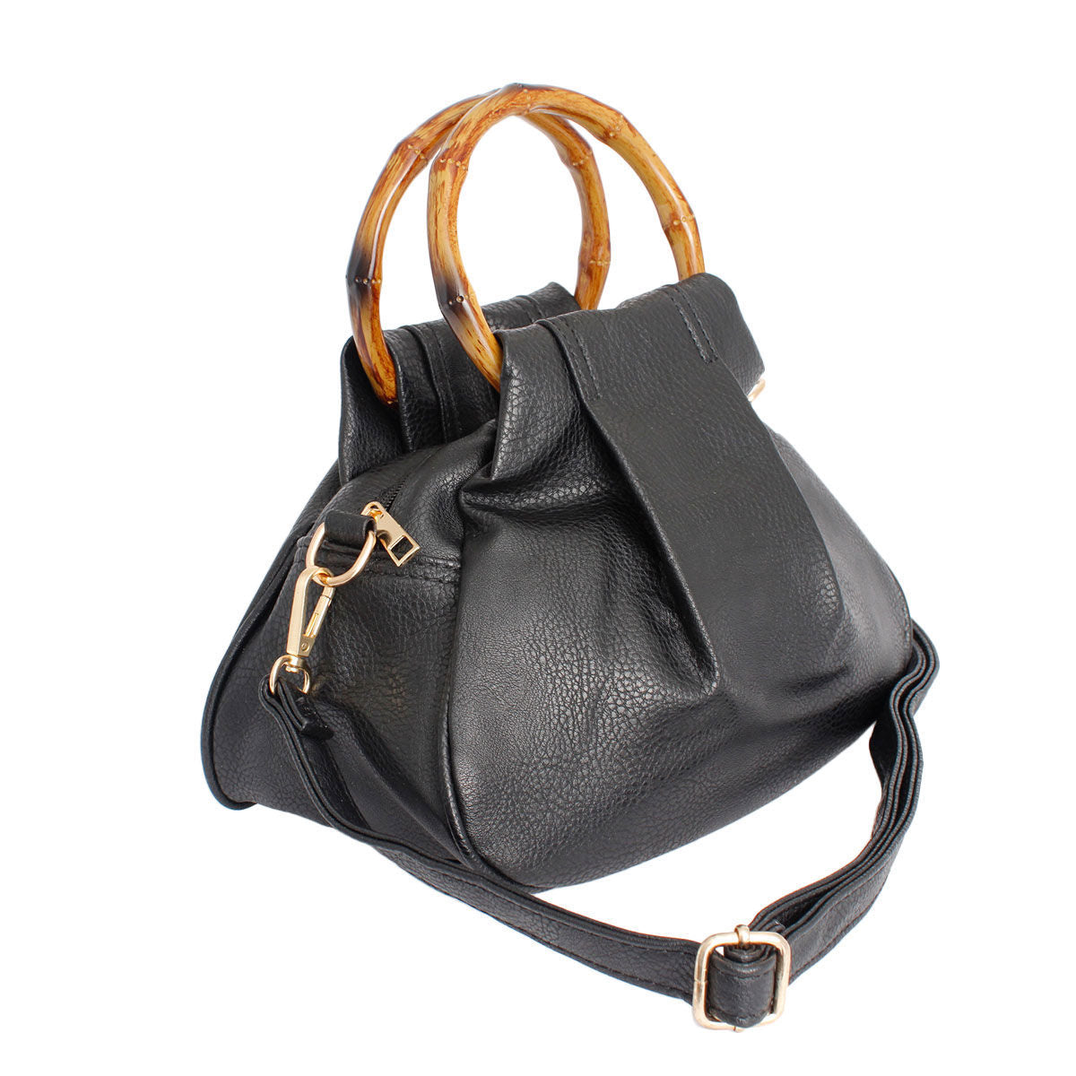 Black Bamboo Ring Bag