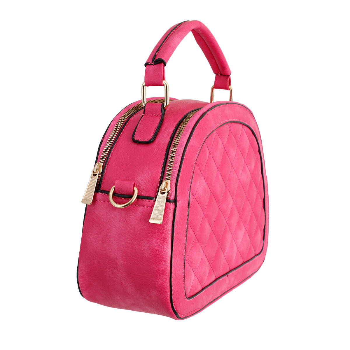 Fuchsia Quilted Canteen Bag