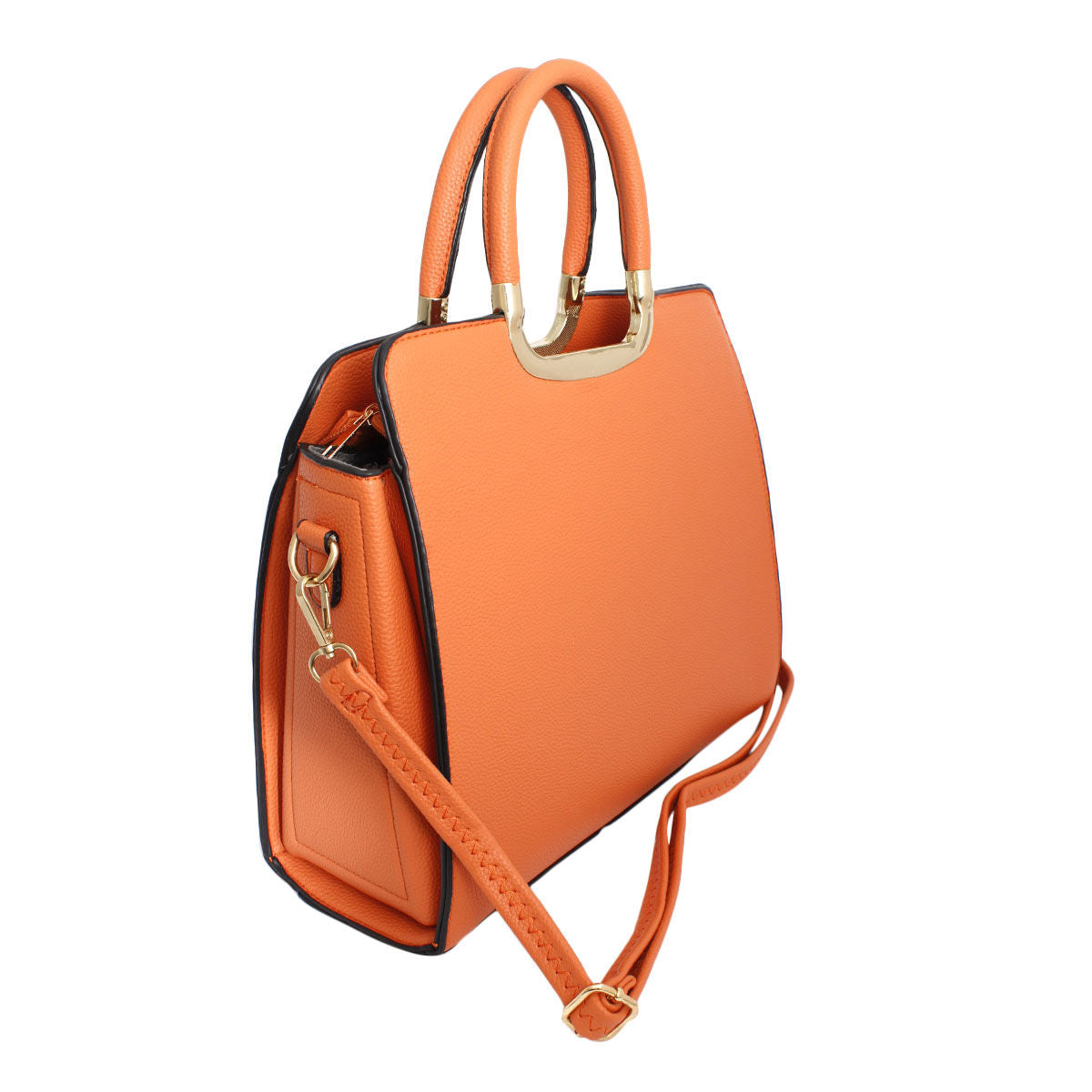 Purse Orange Satchel Handbag for Women