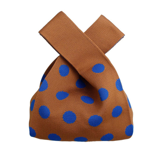 Purse Brown Polka Dot Handbag For Women