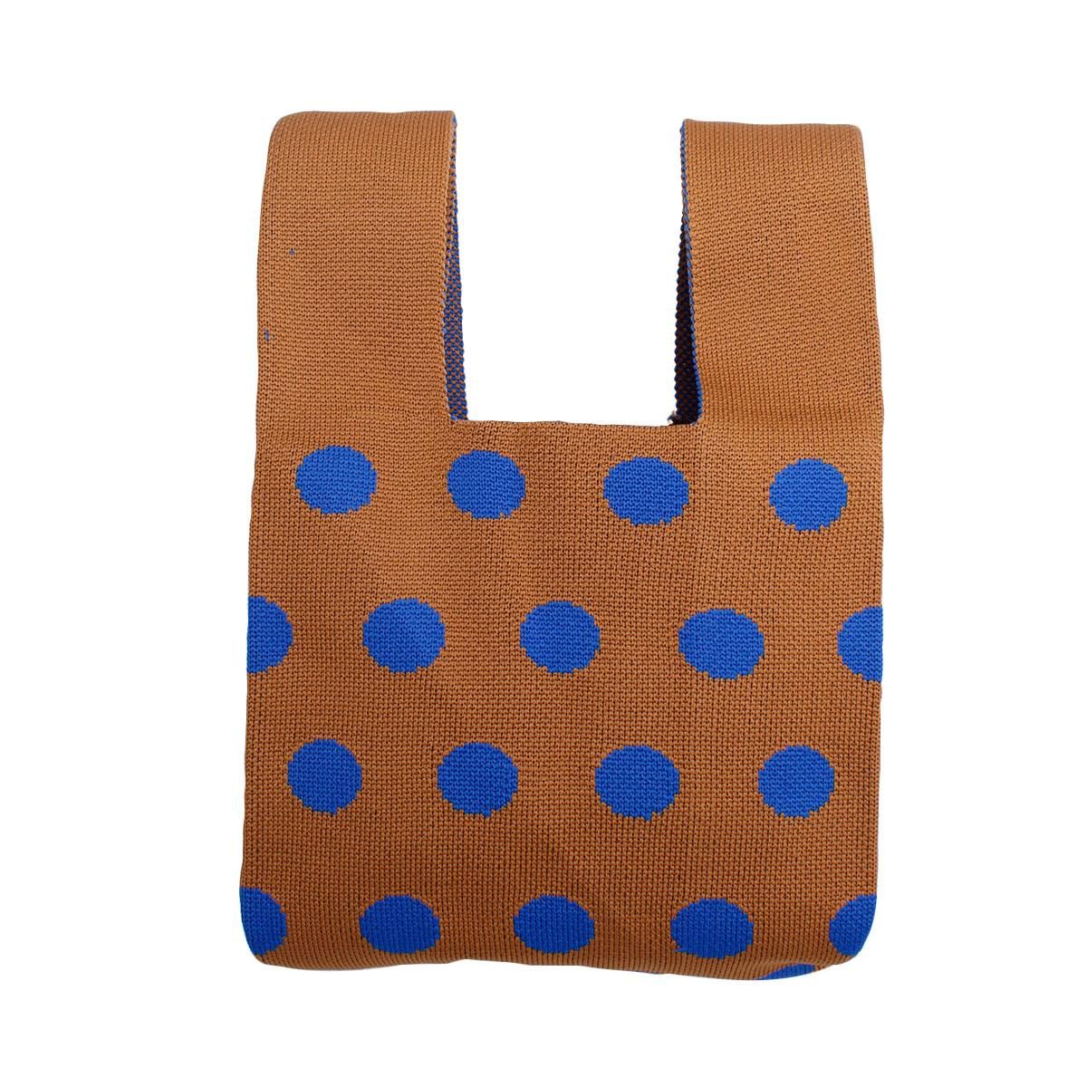 Purse Brown Polka Dot Handbag For Women