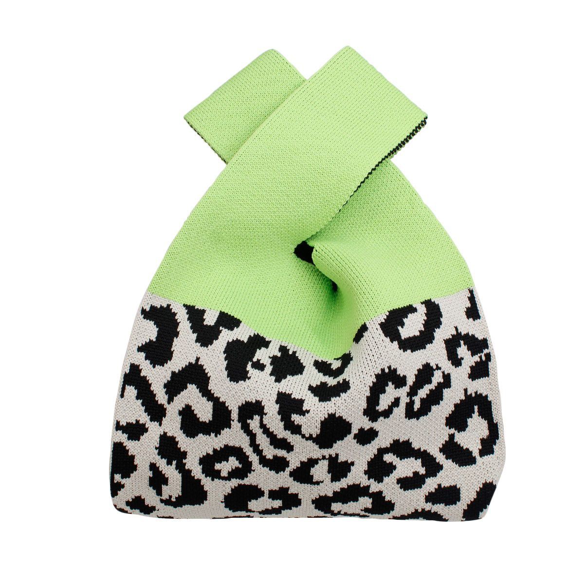 Purse Green Leopard Handbag for Women