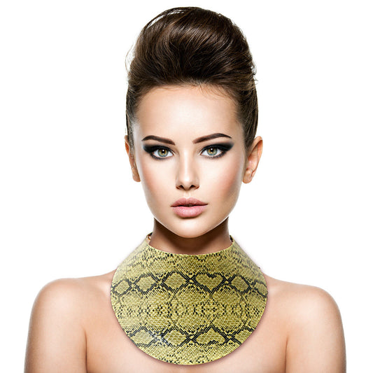 Snake Print Collar Choker Set