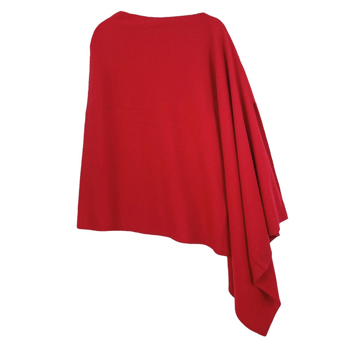 Scarf Poncho Red 4 Way Wear Wrap for Women