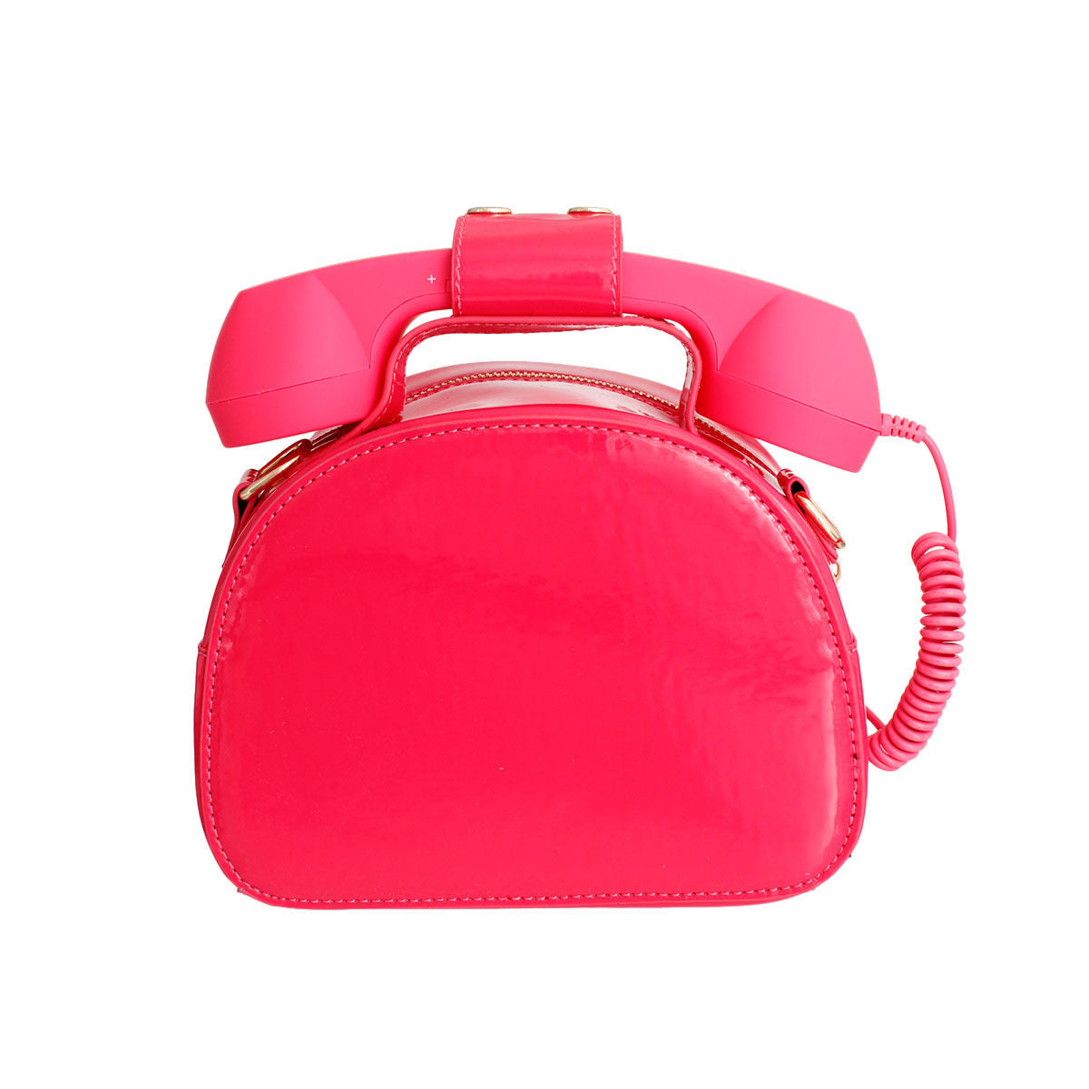 Fuchsia Rotary Phone AUX Bag