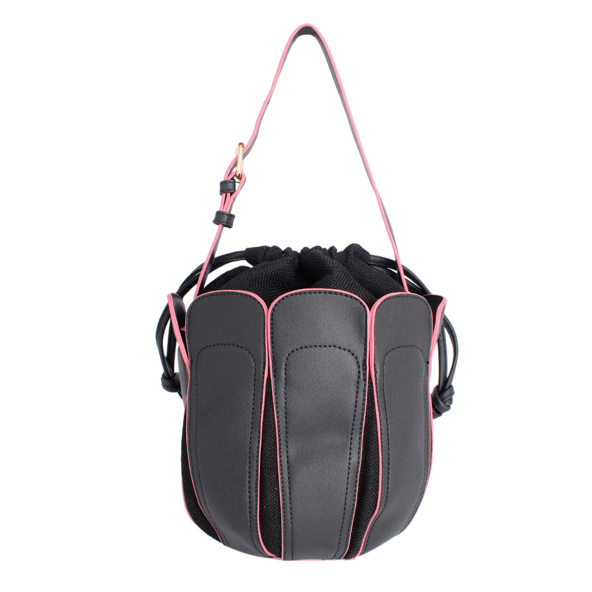 Black Tulip Bucket Bag