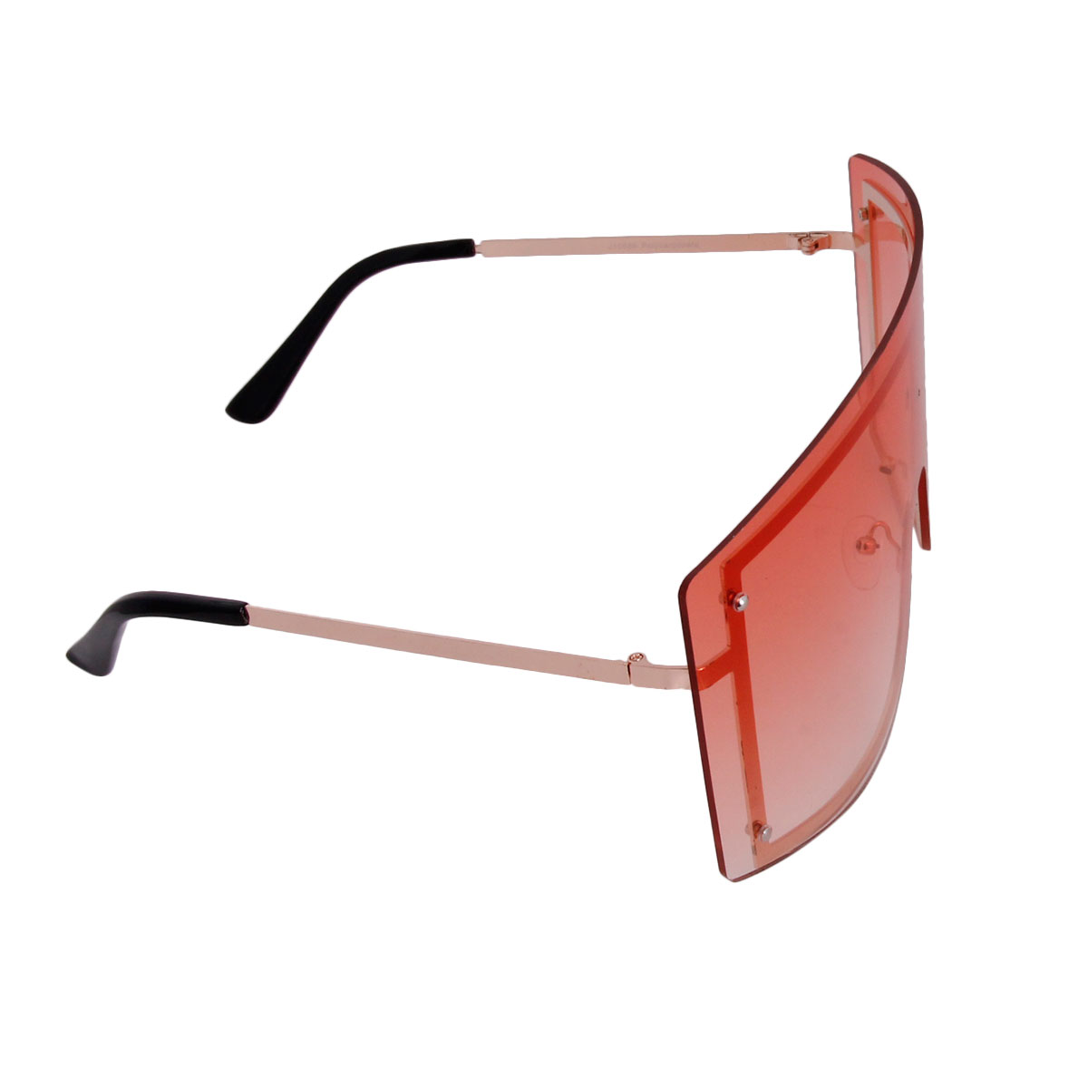 Orange Designer Shield Sunglasses