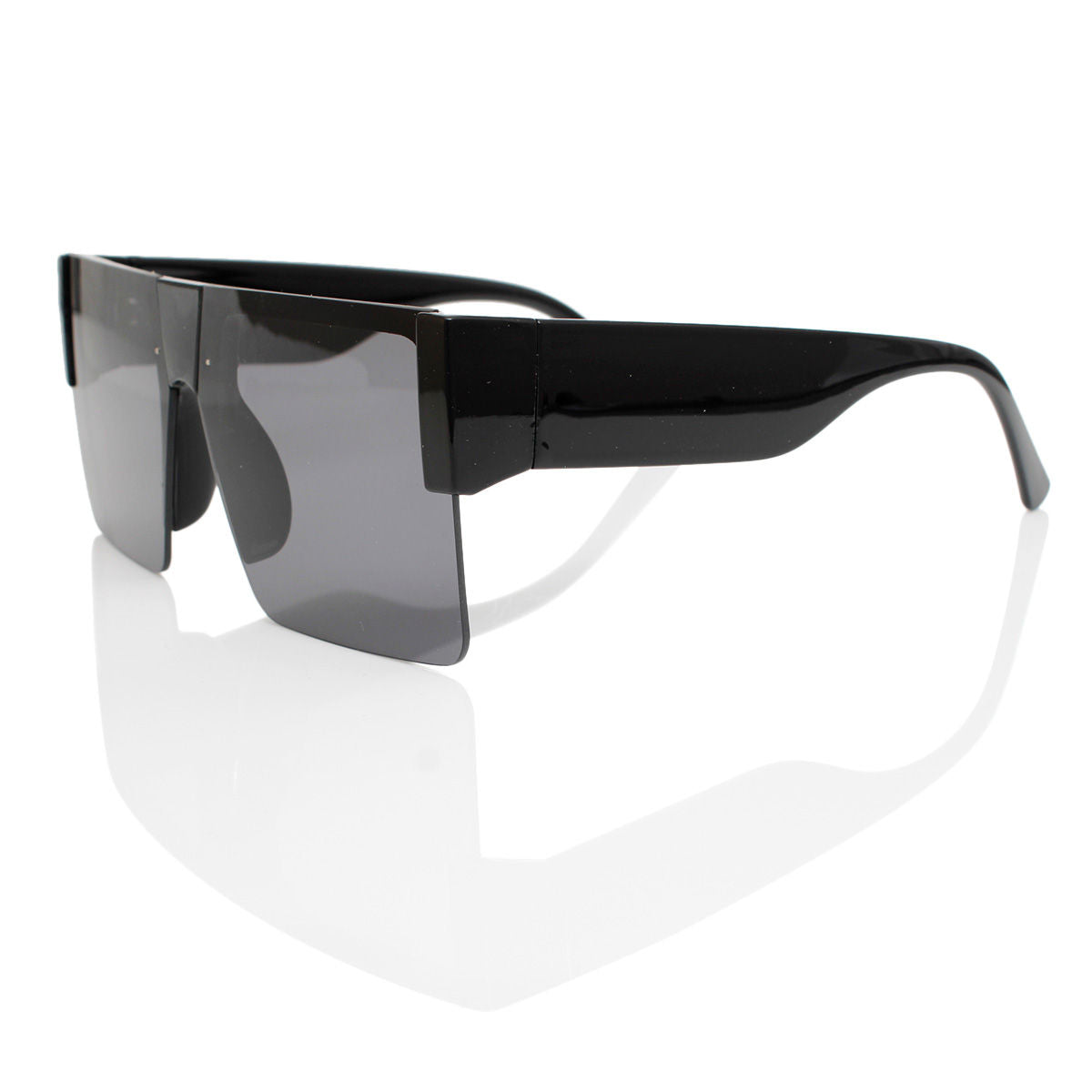 Sunglasses Square Black Flat Top Eyewear for Women