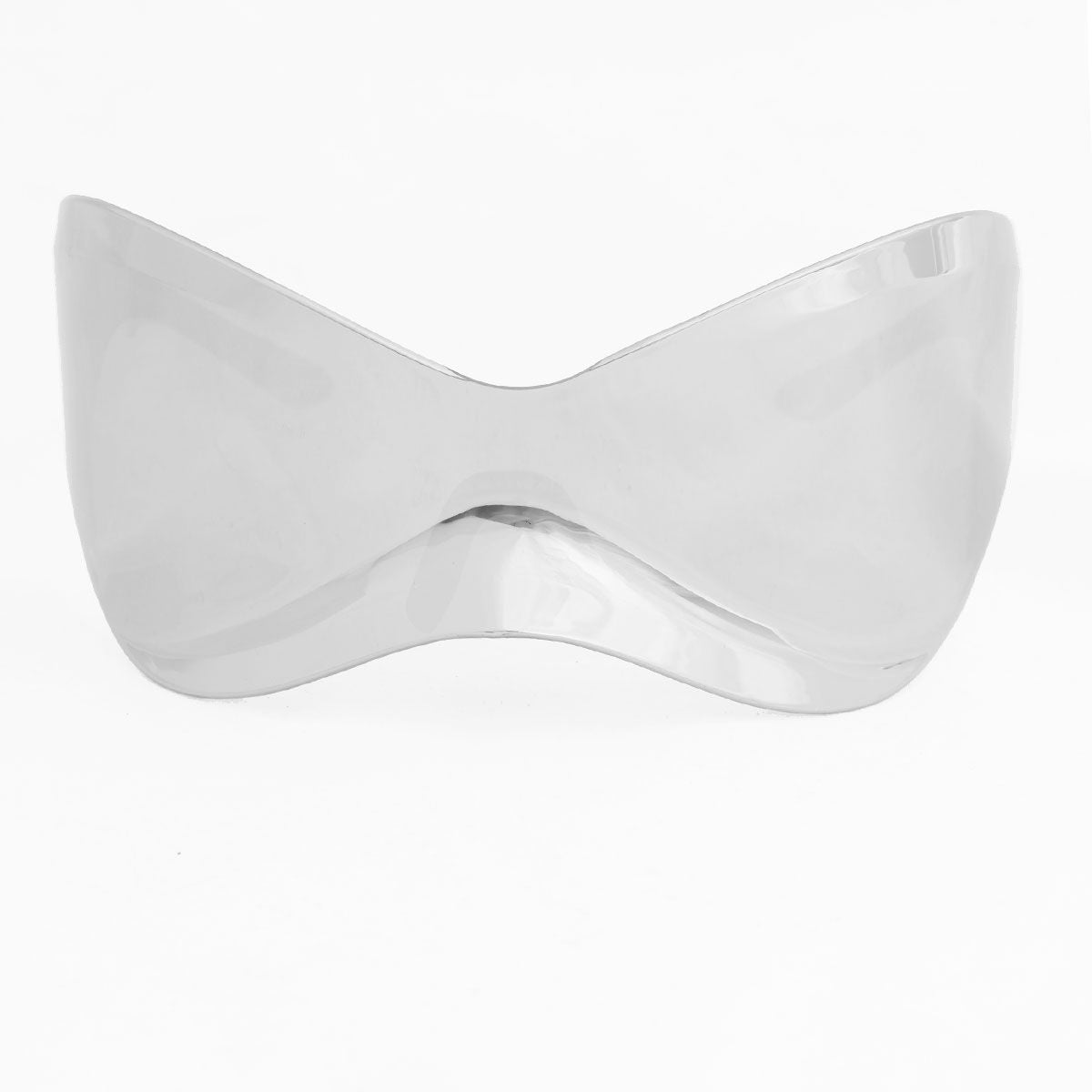 Sunglasses Mask Wrap Silver Eyewear for Women