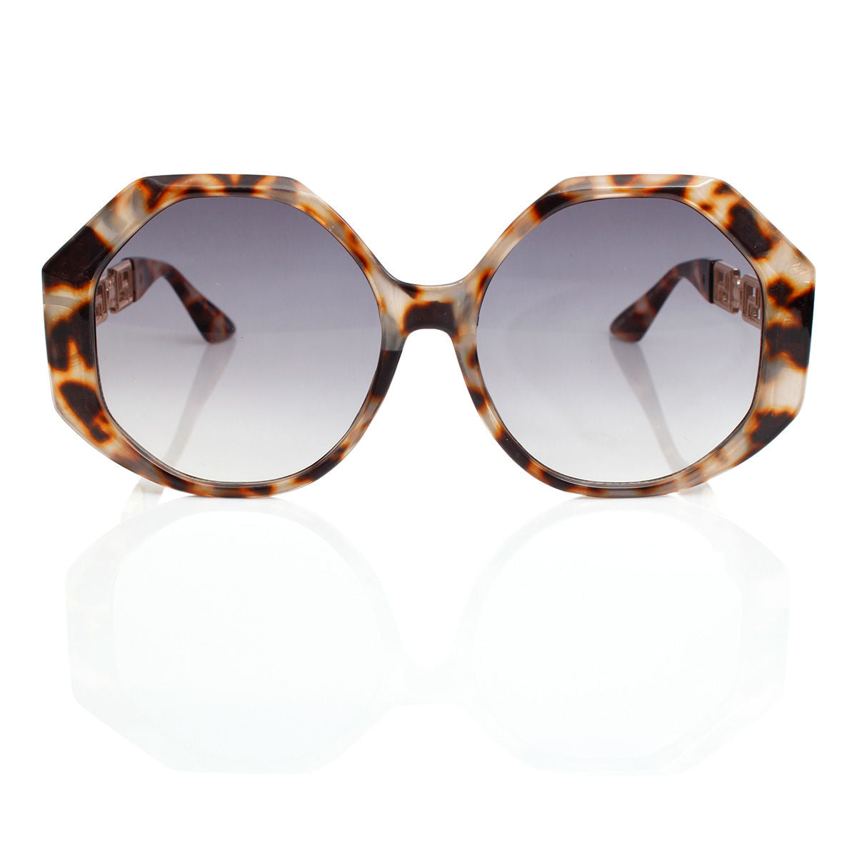 Sunglasses Square Tortoiseshell Greca Eyewear for Women