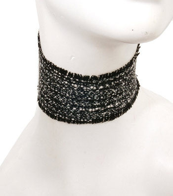 Tweed Choker Black Gold