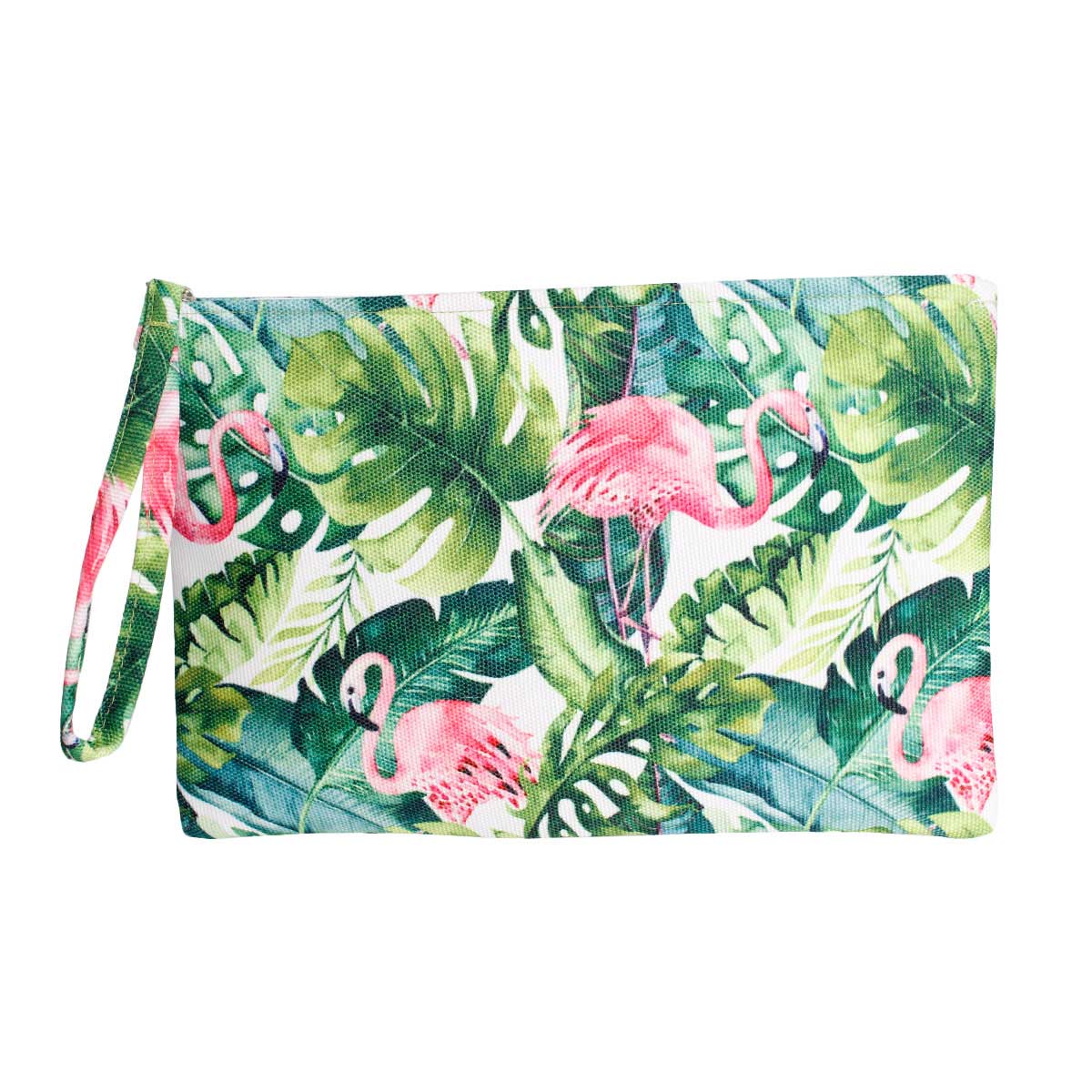 Tropical Flamingo Zip Pouch