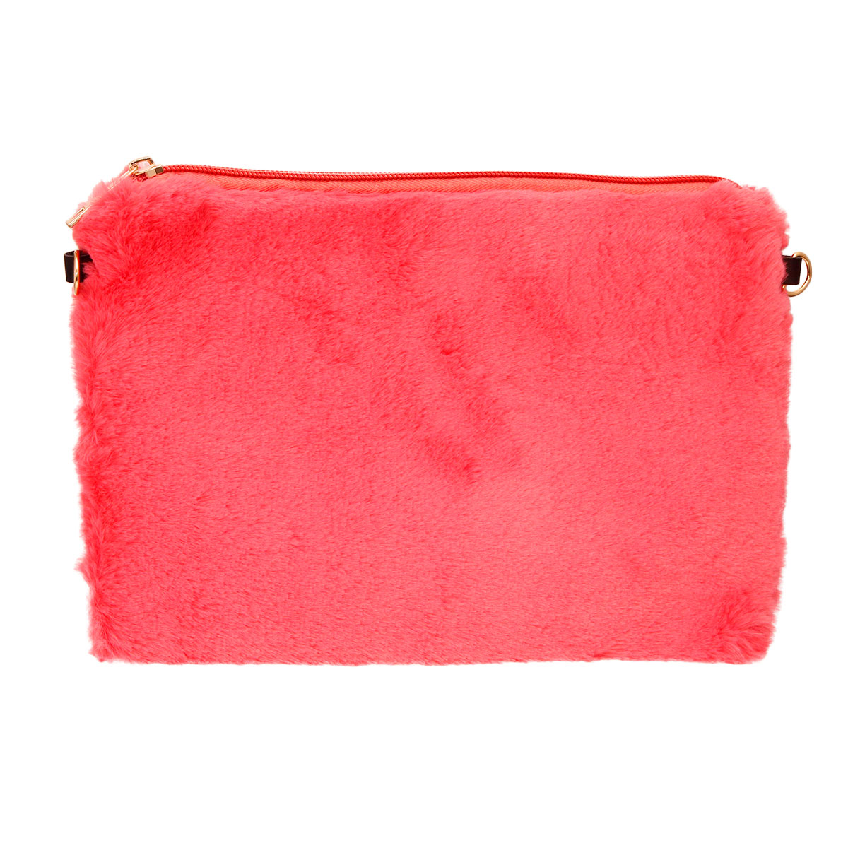 Pink Fur Clutch Crossbody