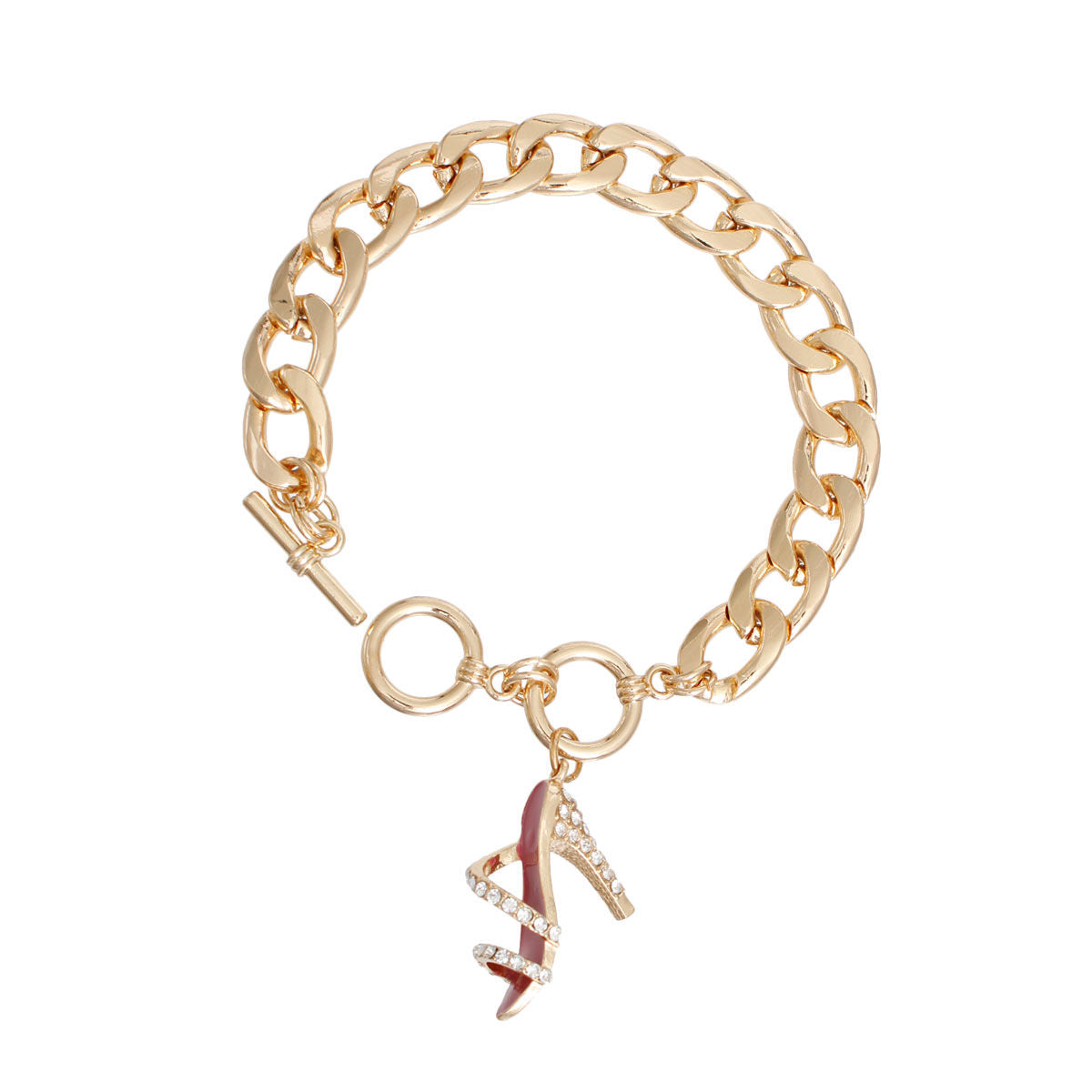 Toggle Pink High Heel Bracelet