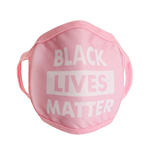 Pink Cotton BLACK LIVES MATTER Mask