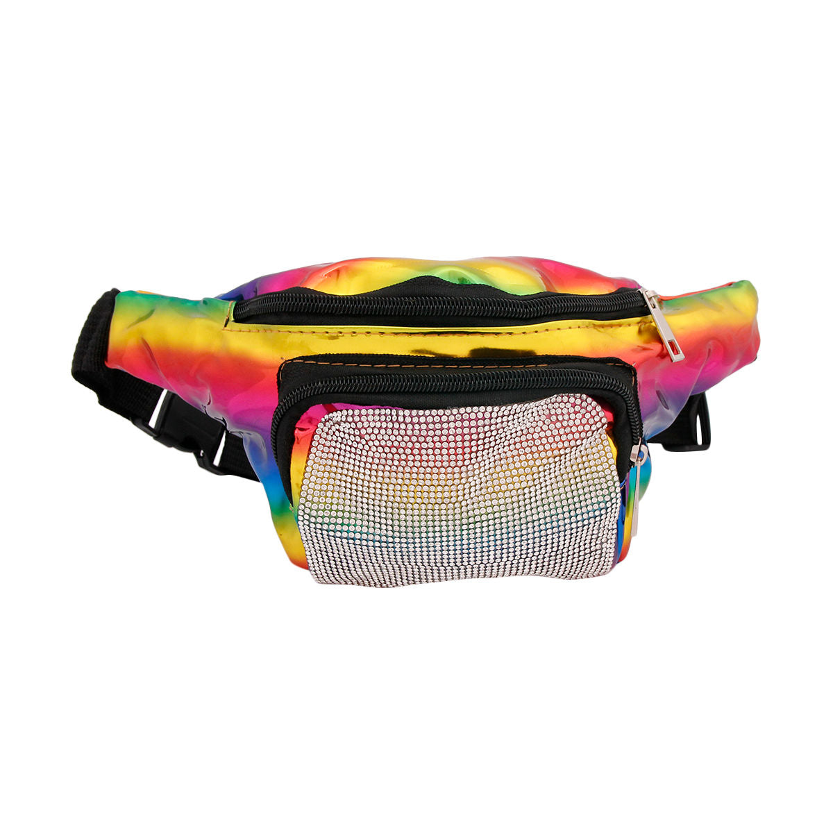 Rainbow Rhinestone Fanny Pack