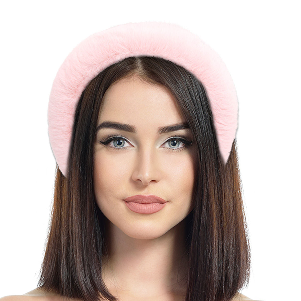 Pink Fur Headband