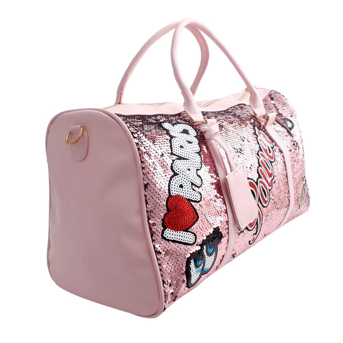 Pink Sequin Power Duffel Bag