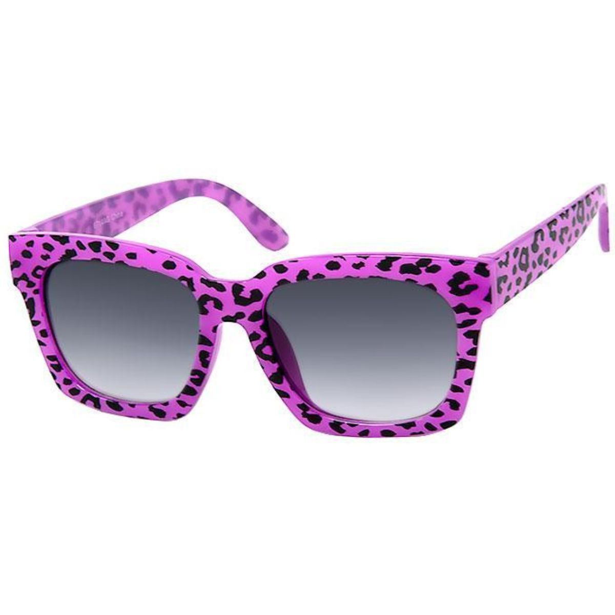 Purple Leopard Kids Wayfarer Sunglasses