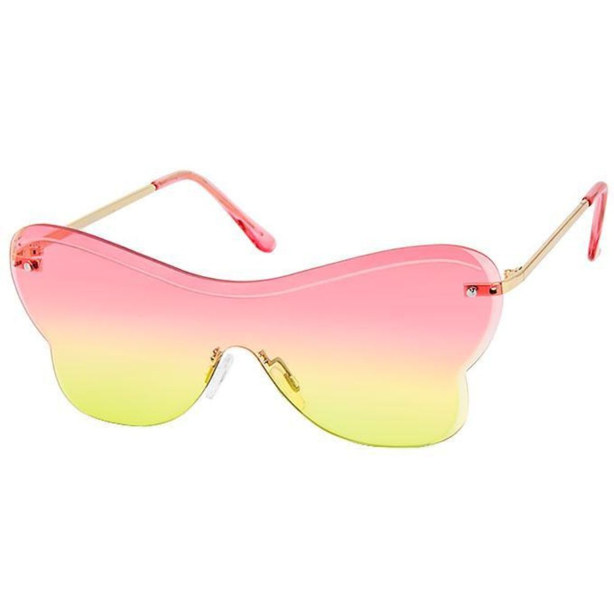 Pink One Piece Butterfly Sunglasses