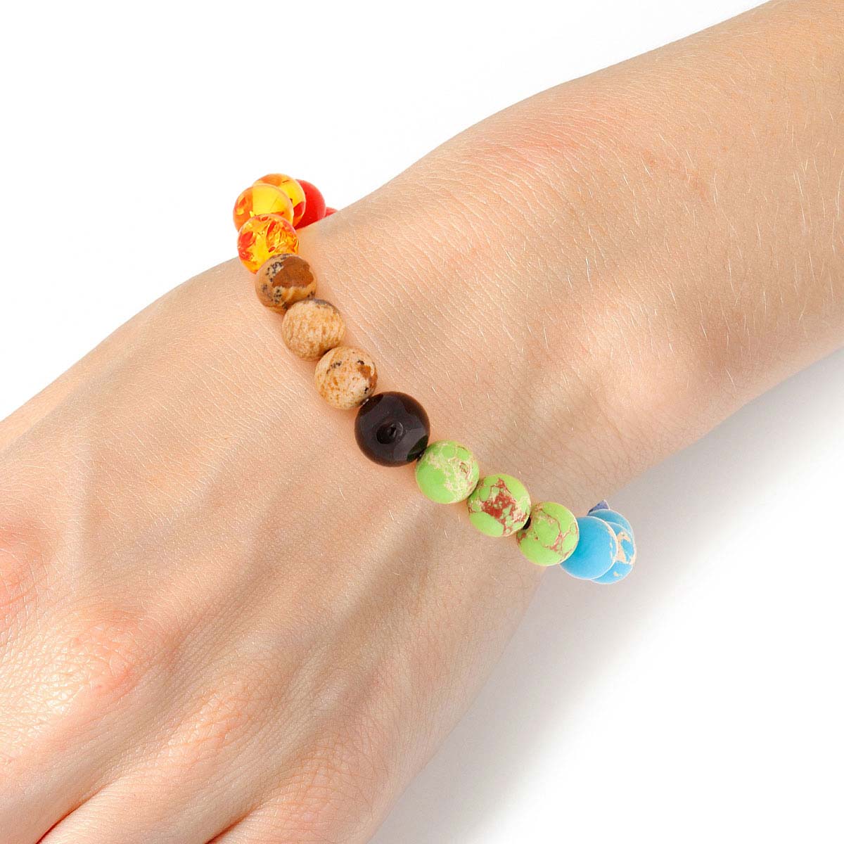 8mm Color Therapy Stone Bracelet