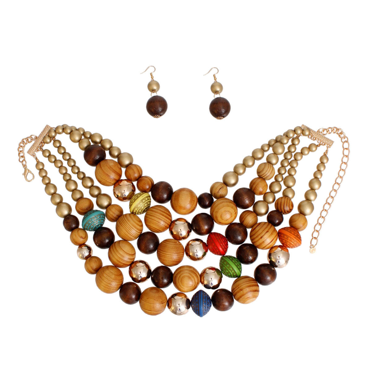 Artisanal Chic Multi-Color Wood Set