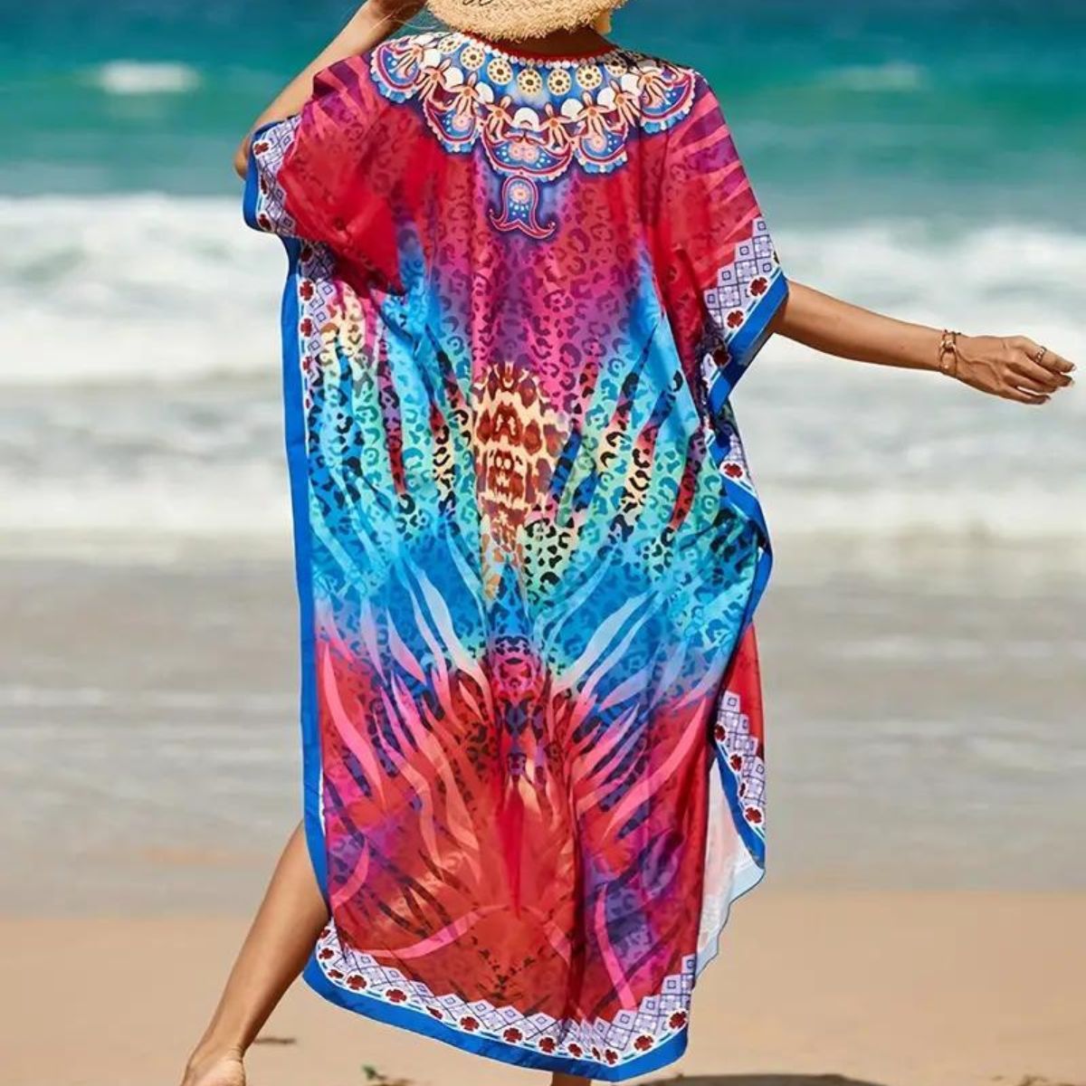 Tribal Boho Cover Up Dress