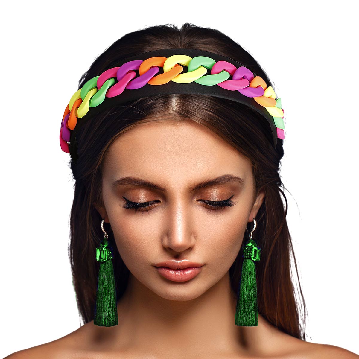 Rainbow Chain Link Headband